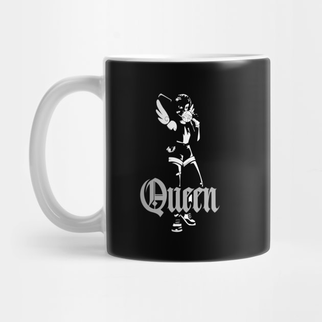 Anime Queen Girl with baseball bat by Just In Tee Shirts